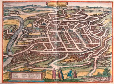 Vilnius, Litauen (gravyr av Franz Hogenberg