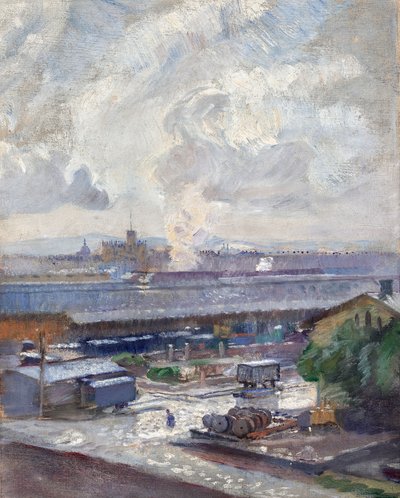 Norra järnvägens kolstation av Franz Hohenberger