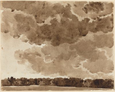 Moln över en skog av Franz Innocenz Josef Kobell