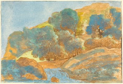 Kuperat landskap med en bäck av Franz Innocenz Josef Kobell