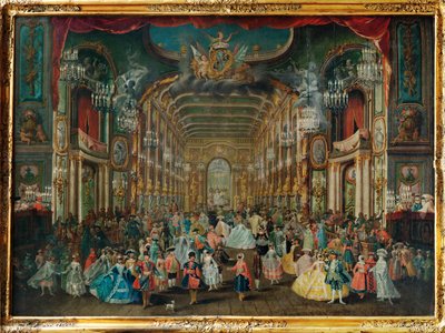 Maskeradbal i Bonns Residenzteater ... av Franz Jakob Rousseau