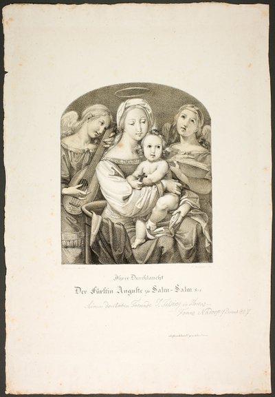 Madonna med Jesusbarnet av Franz Johann Heinrich Nadorp