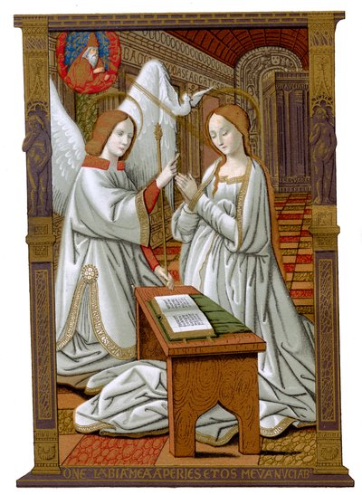 Bebådelsen, c1503, 1870 av Franz Kellerhoven