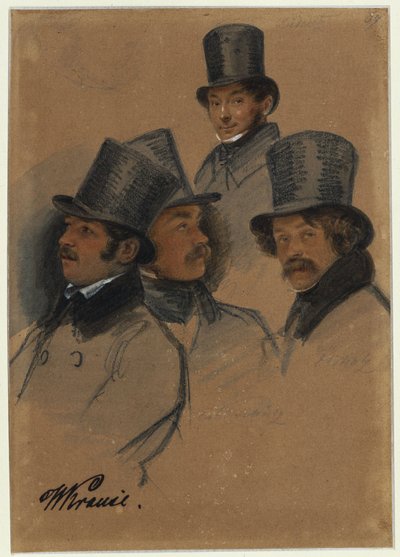 Ludwig Elsholtz, Wilhelm Krause, Karl Friedrich G. Lüderitz, Karl Friedrich Schulz av Franz Krüger