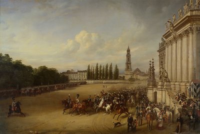 Parad i Potsdam år 1817 av Franz Krüger