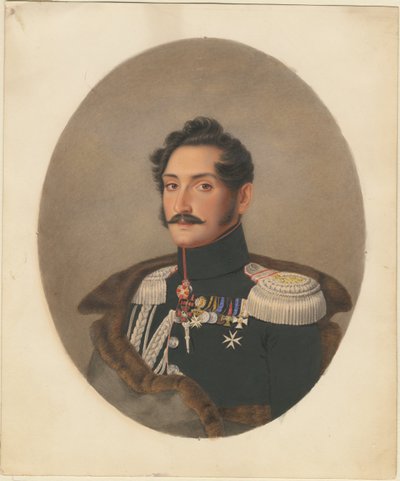 Porträtt av greve Alexey Fyodorovich Orlov 1787-1862 av Franz Krüger