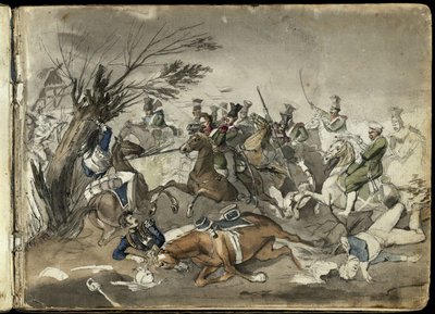 Stridsscen av Franz Krüger