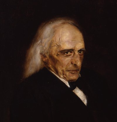 Porträt von Theodor Mommsen 1817-1903 (Detail), 1897 von Franz von Lenbach