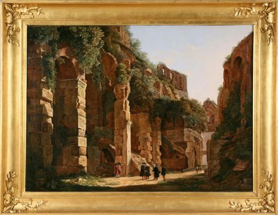 Inne i Colosseum, ca. 1823. av Franz Ludwig Catel