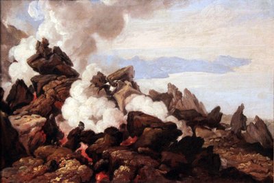 Vesuvius krater av Franz Ludwig Catel