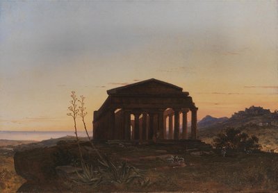The Temple of Concordia av Girgenti av Franz Ludwig Catel