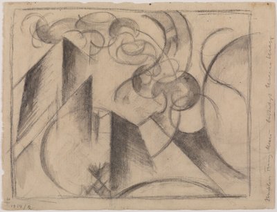 Abstrakt teckning av Franz Marc