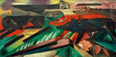 Vargarna (Balkankriget) av Franz Marc