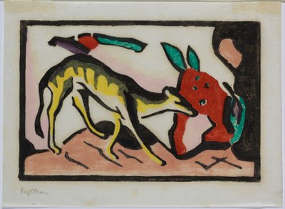 Mytisk varelse av Franz Marc