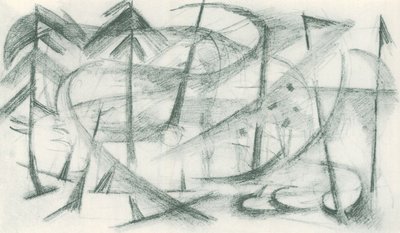 Franz Marc - Skissbok från fältet - Blad 35 av Franz Marc