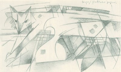 Fox / för färgat papper av Franz Marc