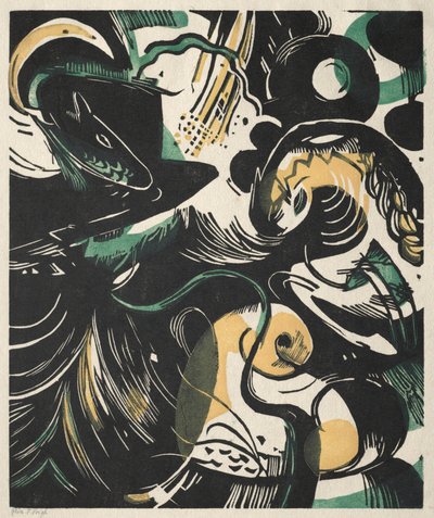 Första Mosebok II av Franz Marc