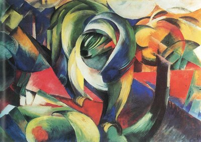 Tyska: Der Mandrill Mandrillen av Franz Marc
