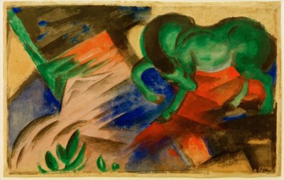 Grön häst av Franz Marc