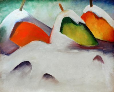 Hukar i snön av Franz Marc