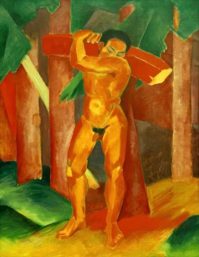 Träbalkar av Franz Marc