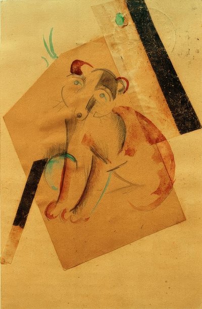 Väntar på hund av Franz Marc