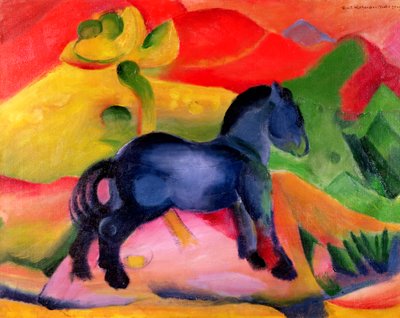 Lilla blå hästen, 1912 av Franz Marc