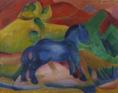 Lilla blå hästens barnbild, 1912. av Franz Marc