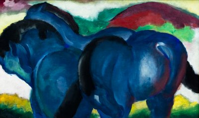 Små blå hästar av Franz Marc