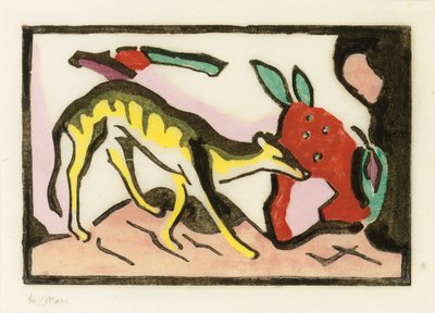 Mytiskt djur av Franz Marc