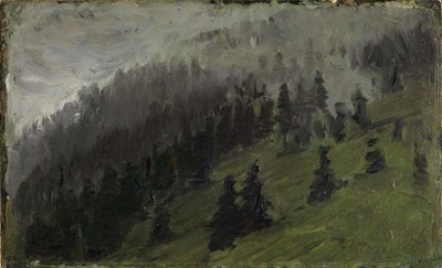 Dimma mellan granar av Franz Marc