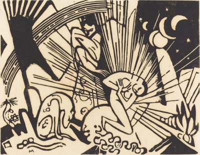 Reconciliation Versoehnung, 1912. av Franz Marc