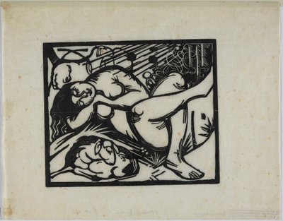 Sovande herdinna av Franz Marc