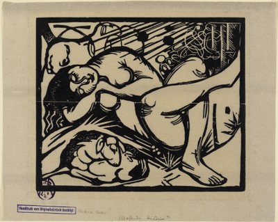 Sovande herdinna av Franz Marc
