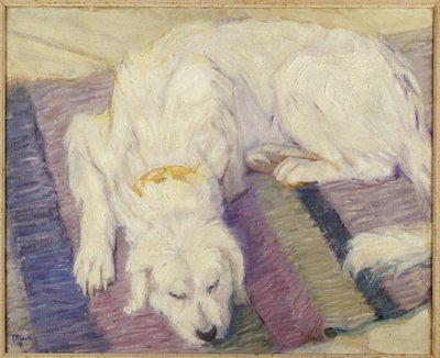 Sovande hund, 1909 av Franz Marc
