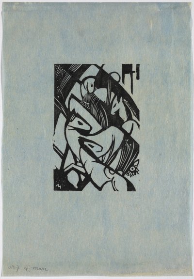Hoppande hästar av Franz Marc