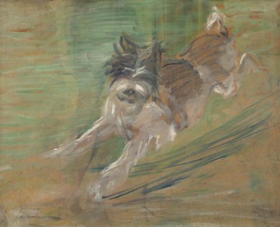 Hoppande hund ”Schlick” av Franz Marc