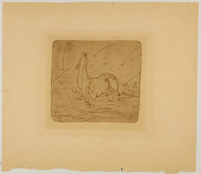döende rådjur av Franz Marc