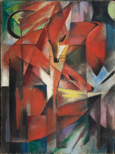 Rävarna av Franz Marc