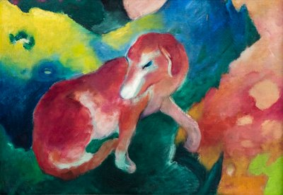 Den röda hunden av Franz Marc