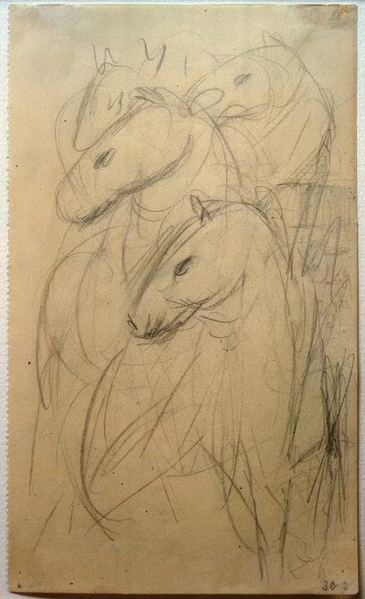 De blå hästarnas torn av Franz Marc