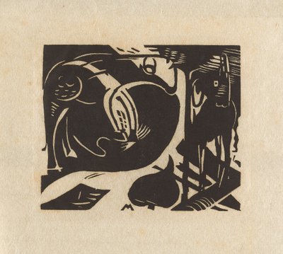 Två mytiska djur av Franz Marc