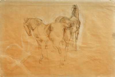 Två hästar av Franz Marc