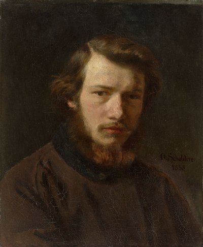 Självporträtt vid 24 års ålder, 1858. av Franz Otto Scholderer
