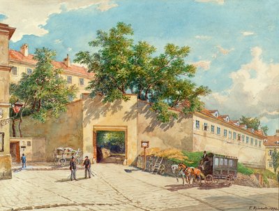 Polisfängelset på Theobaldgasse i Wien av Franz Reinhold