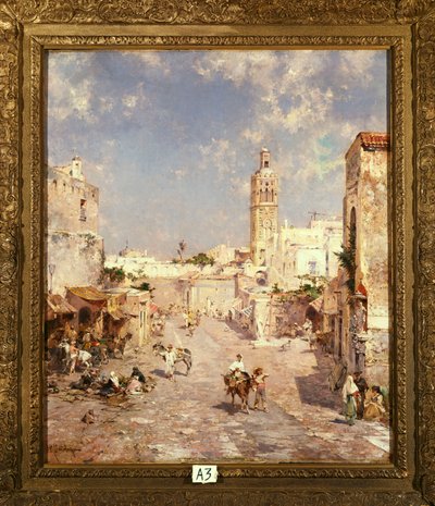 Figurer i en morisk stad av Franz Richard Unterberger