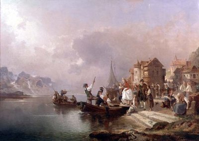 Norsk bröllopsfest av Franz Richard Unterberger