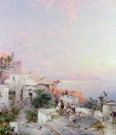 Posilipo, Neapel av Franz Richard Unterberger
