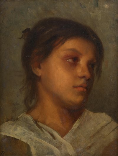 Porträtt av en flicka av Franz Rumpler