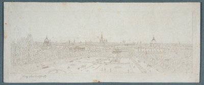 Utsikt över Wien från Belvedere Palace av Franz Schmied